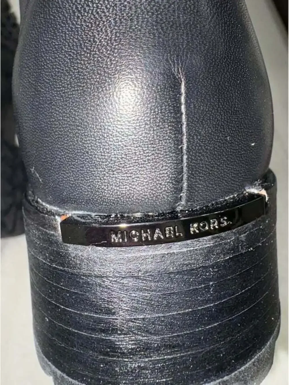 Michael Kors Black Quilted Leather Boots never worn